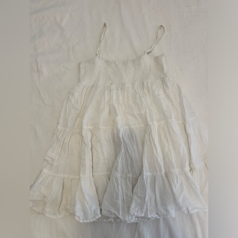 White linen Zara dress